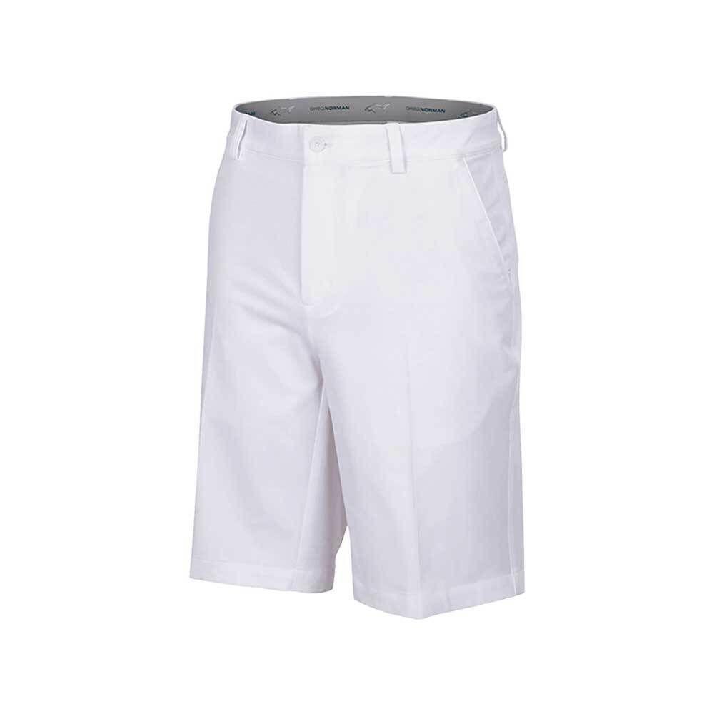 Greg Norman ML75 Microlux Stretch Shorts-White In India | golfedge  | India’s Favourite Online Golf Store | golfedgeindia.com