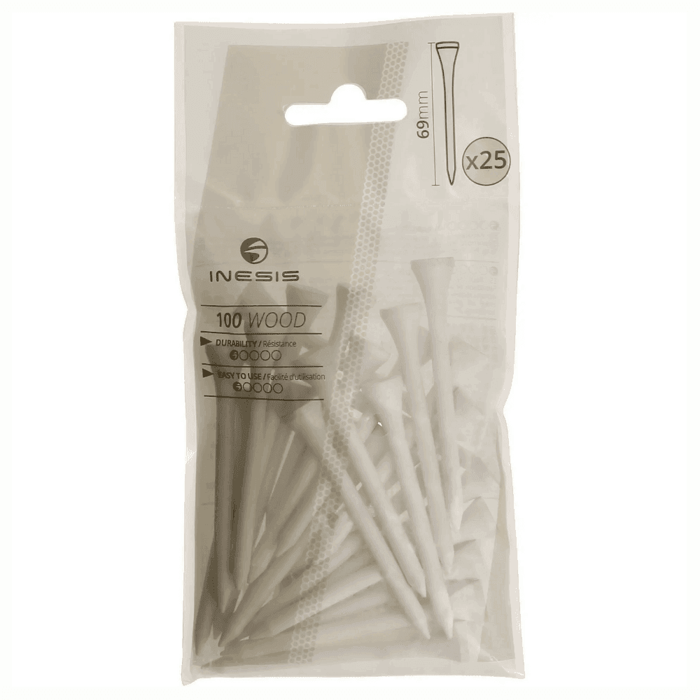 Inesis 100 Wood Golf Tees- White In India | golfedge  | India’s Favourite Online Golf Store | golfedgeindia.com